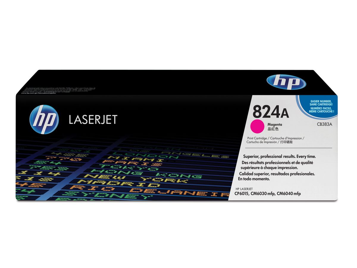 HP 824A toner LaserJet magenta authentique