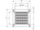 SCHROFF 19"-Fachboden, stationär, 75 kg - FACHB.STAT.19"600B 700T 7021