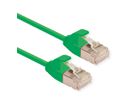 ROLINE U/FTP DataCenter Patchkabel Kat.6A (Class EA), LSOH, slim, grün, 1,5 m