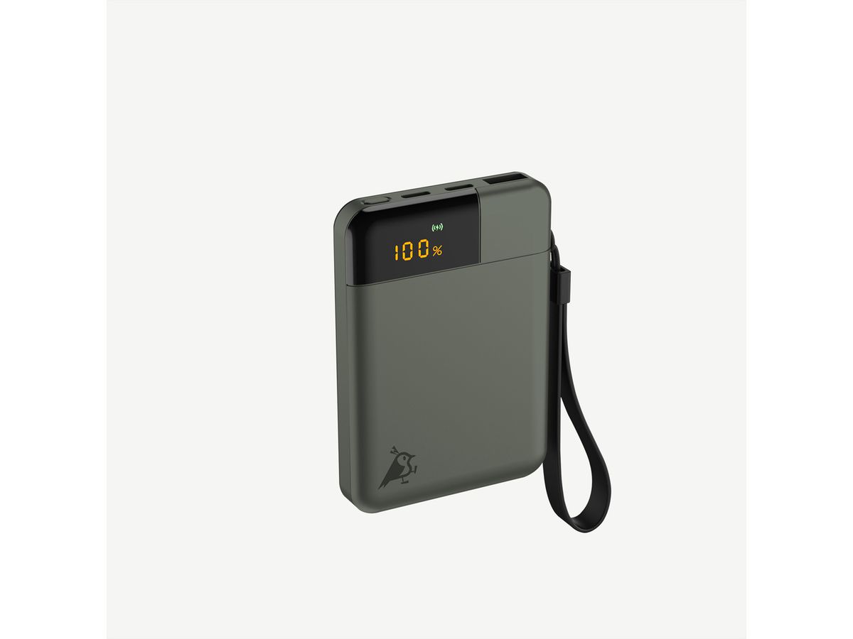 Aqiila Powerbank Powerbird B5, 12W, Moosgrün, 5.000 mAh
