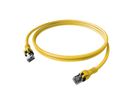 EasyLan DualBoot PushPull IP20 Patchkabel, Cat.6A (Class EA), S/FTP, gelb, 1,5 m