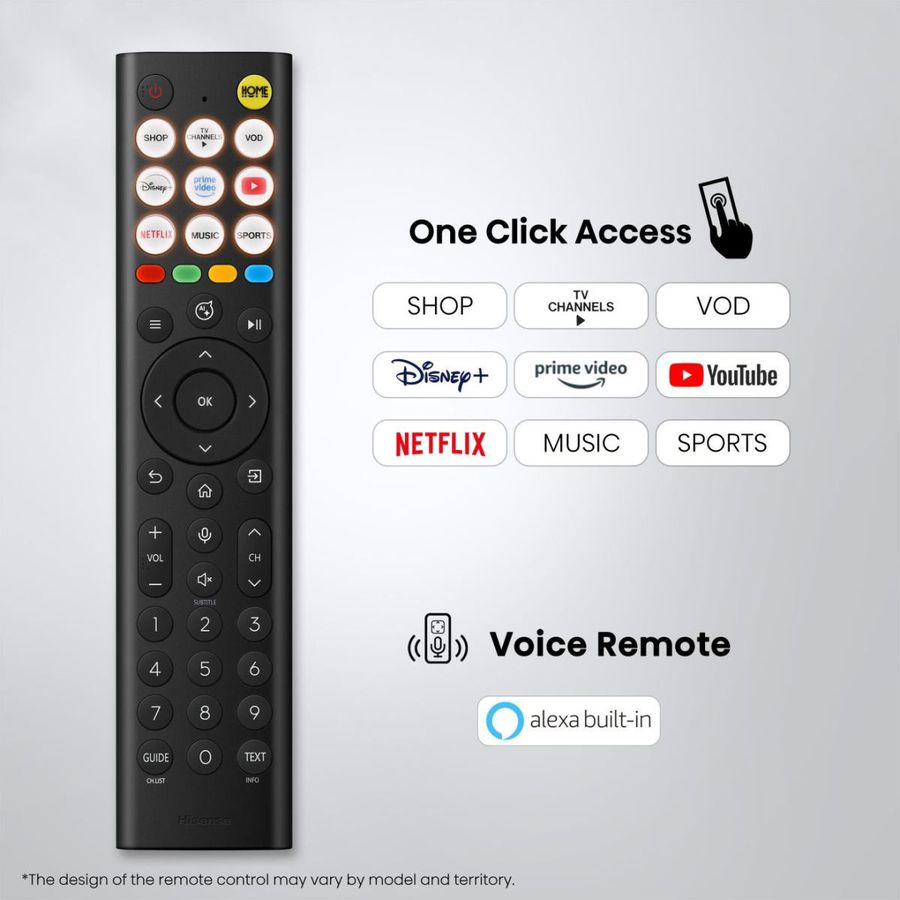 Hisense TV 65A6S 65", 4K, 60Hz, 300 Nits