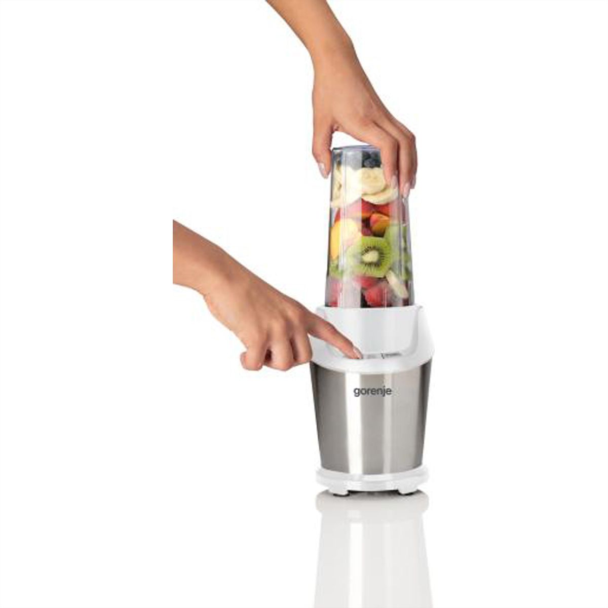 Gorenje Blender BN1000E, 1000 W, blanc/argent