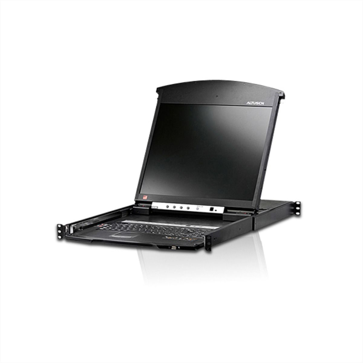 ATEN KL1516AiN KVM Over-IP Switch, 48cm TFT, VGA, PS/2-USB über Kat 5, 16 P., CH-Layout
