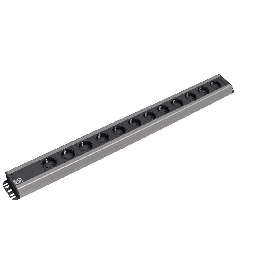 BACHMANN Multiprise 12x contact de protection, 2 m