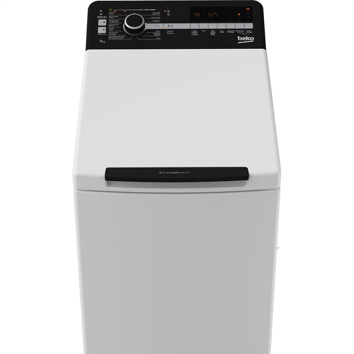 Beko Lave-linge WTL370, Toplader, 7kg, D