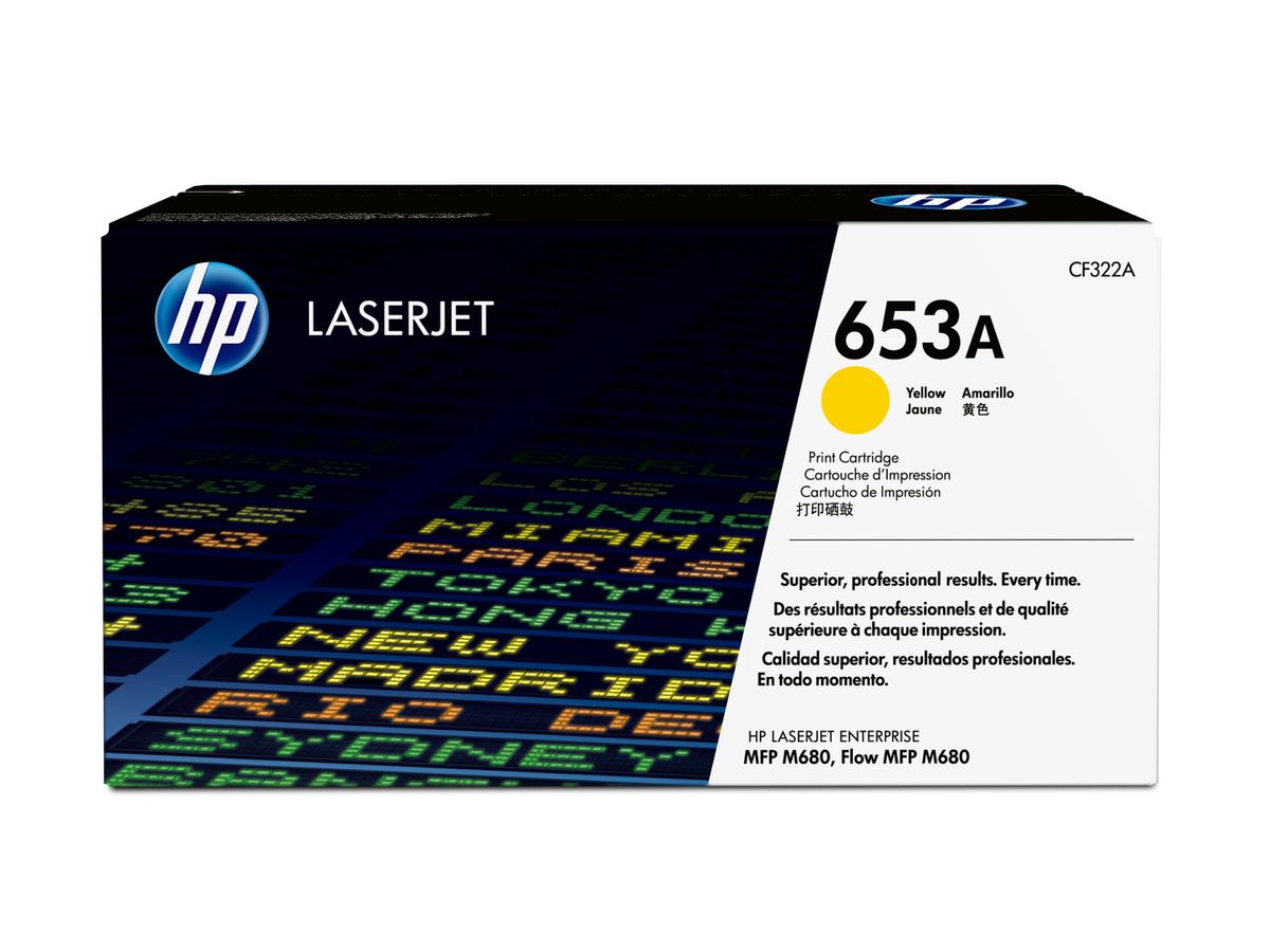 HP 653A toner jaune authentique LaserJet