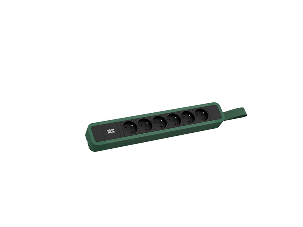 BACHMANN PRIMO 2 6xUTE mit Schlaufe 2,0m CEE7/7 RAL6028