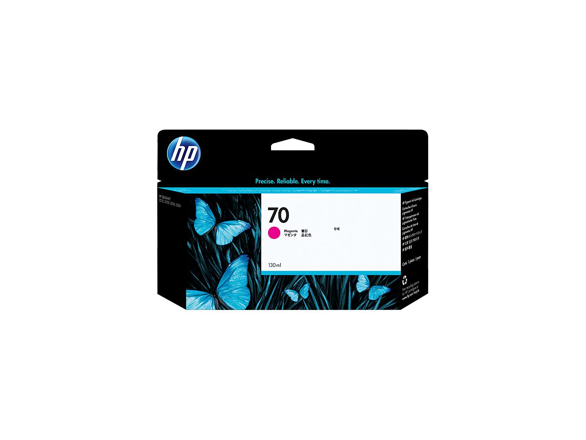 HP 70 cartouche d'encre DesignJet magenta, 130 ml