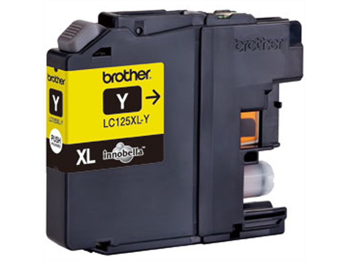 BROTHER LC-125XLY, Cartouche jaune 1.200 pages pour BROTHER MFC-J4510DW