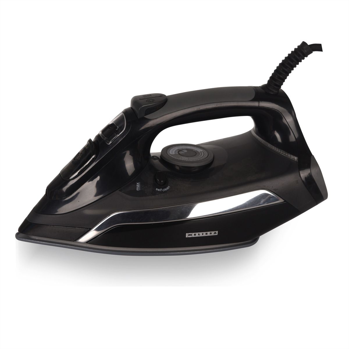 Melissa Fer à vapeur 16390057, avec semelle céramique, noir, 2500W