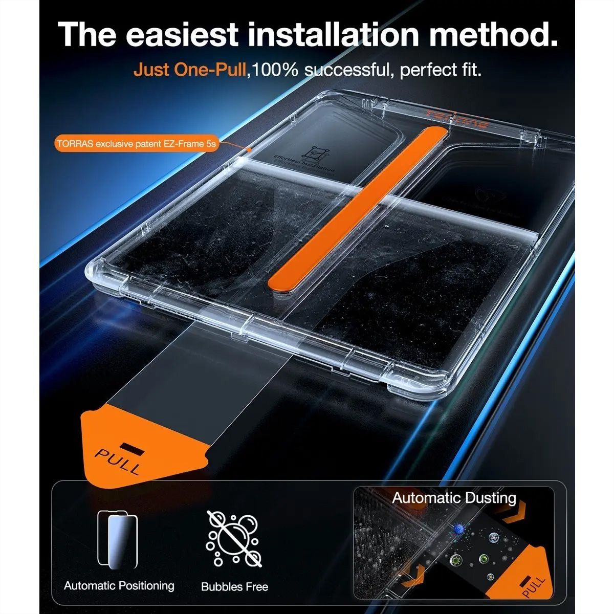 Torras Install Master protection d'écran, iPad Pro 11 2024, transparent