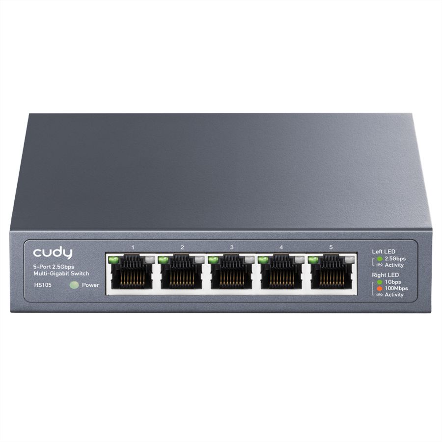 CUDY HS105 Switch 5 ports 2.5G métal