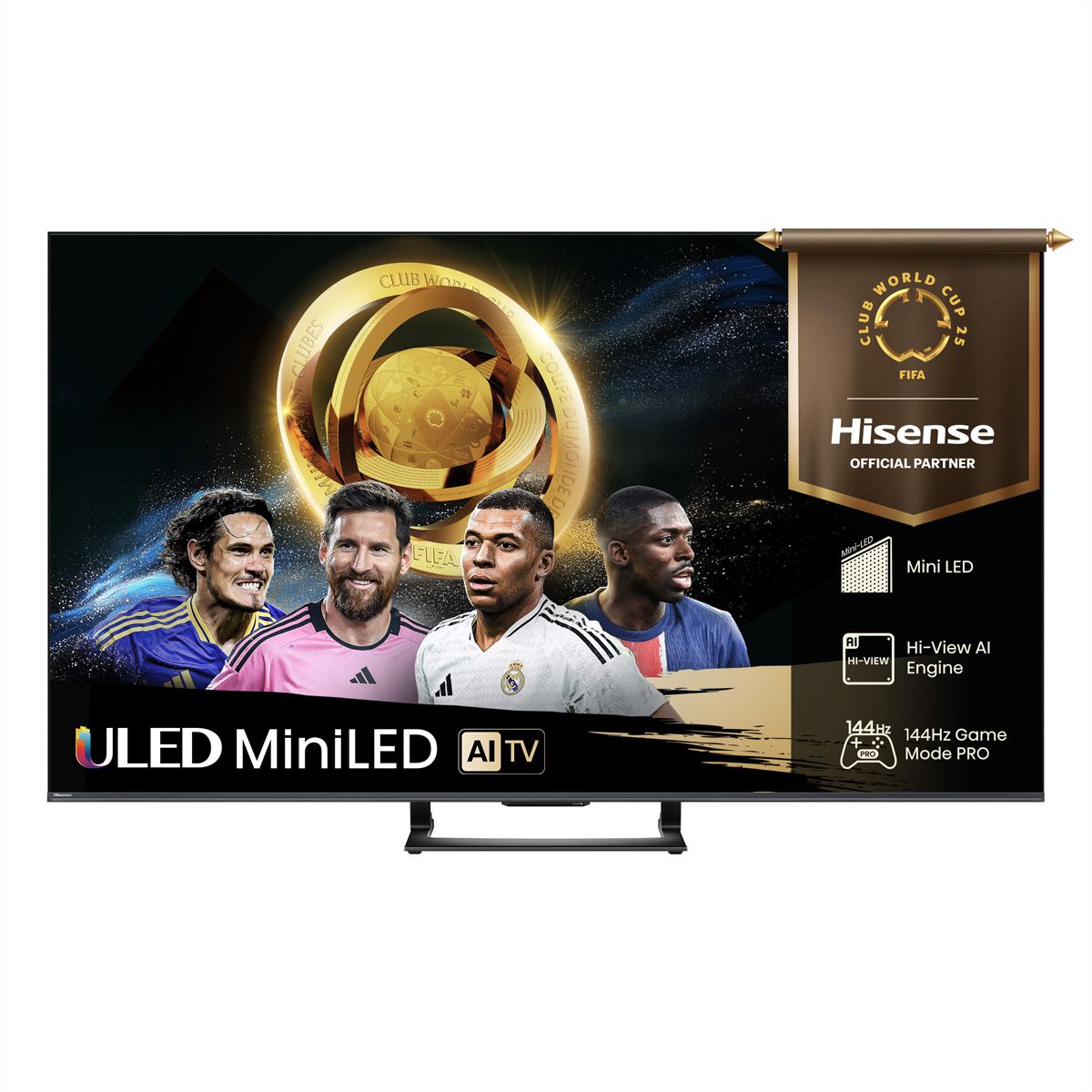 Hisense TV 65U7Q 65" , Mini-LED 4K, 144Hz, 900 Nits