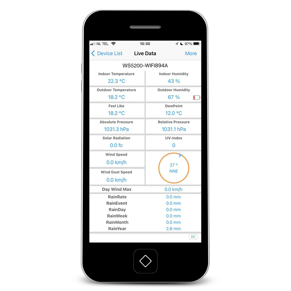 Alecto Wetterstation WS5200 6 in 1 WIFI mit App