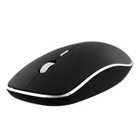 RUBBY kabellose Maus mit geräuschlosem Klick, Schwarz