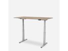 WRK21 Schreibtisch Work 120 x 80 cm, Höhenverstellbar, Kendal Eiche / Grau