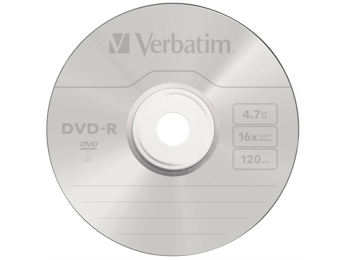 Verbatim DVD-R Spindle 4.7GB 16x 10 Pack