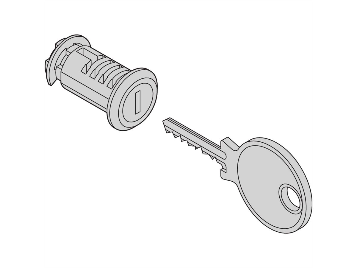 SCHROFF Novastar Serrure pour panneau latéral