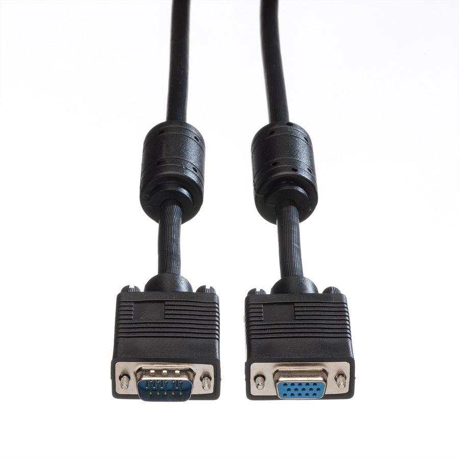 ROLINE SVGA-Kabel HD15 ST - BU mit Ferritkern, 6 m