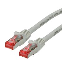 Cordon ROLINE S/FTP(PiMF) Cat.6, LSOH, Component Level, gris, 1,5 m