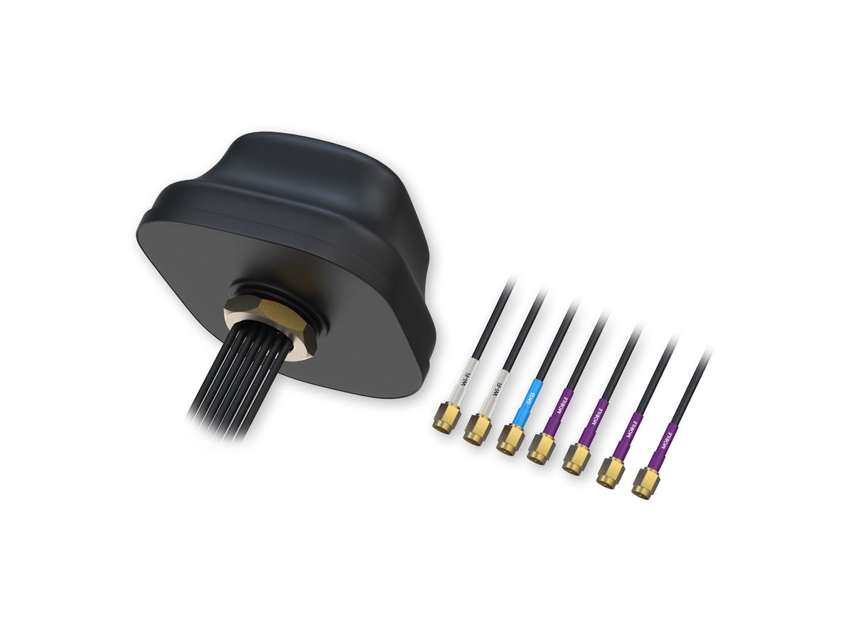 TELTONIKA PR1KC640 Antenne de toit, 5G COMBO MIMO MOBIL/GNSS/WIFI SMA