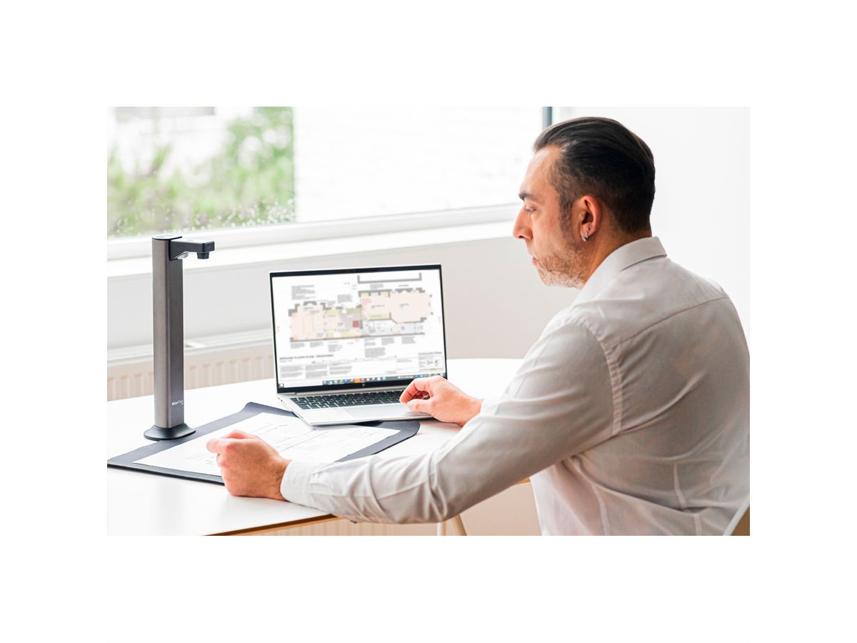 IRIScan Desk 7 Pro A3 Dokumentenscanner, Mobiler Desktop-Kamerascanner