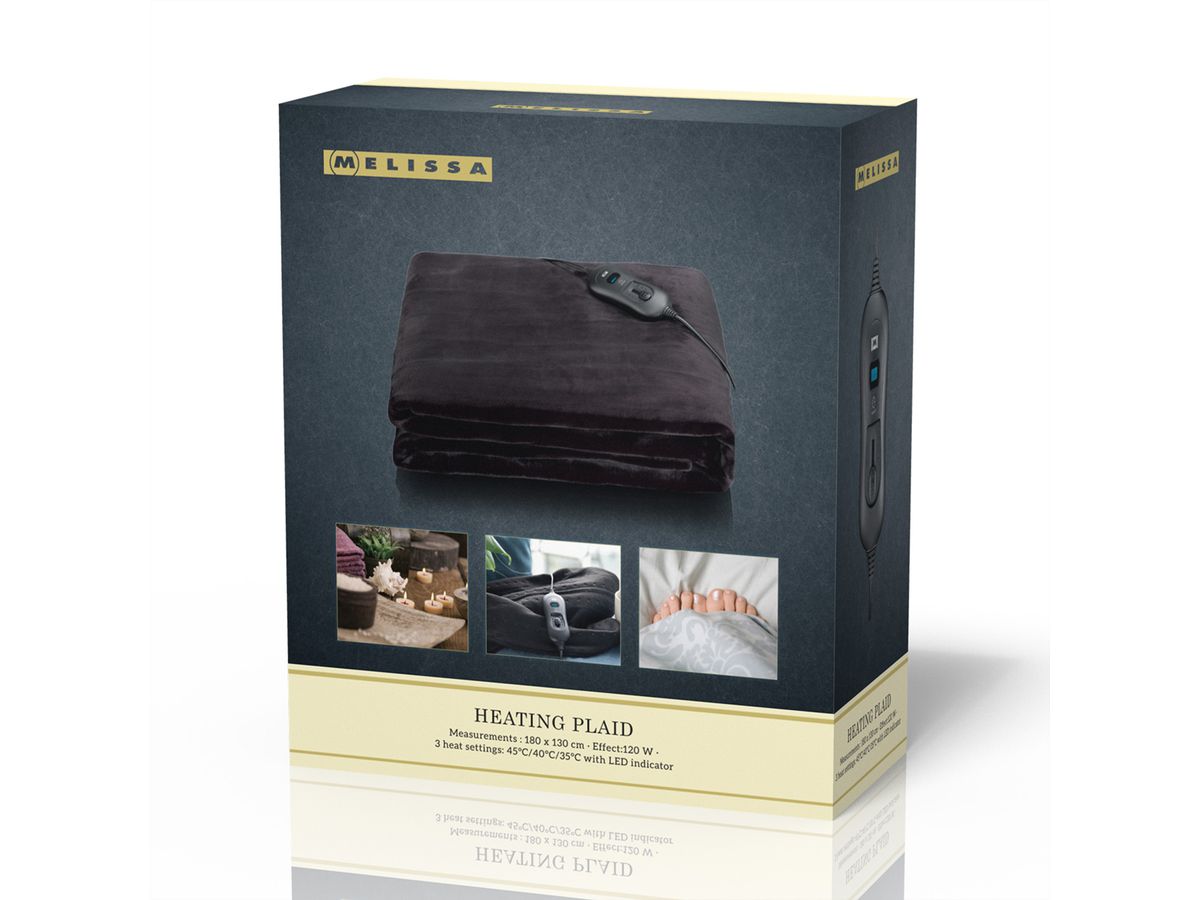 Melissa Heizdecke 16760052, 180x130cm, 120W, schwarz