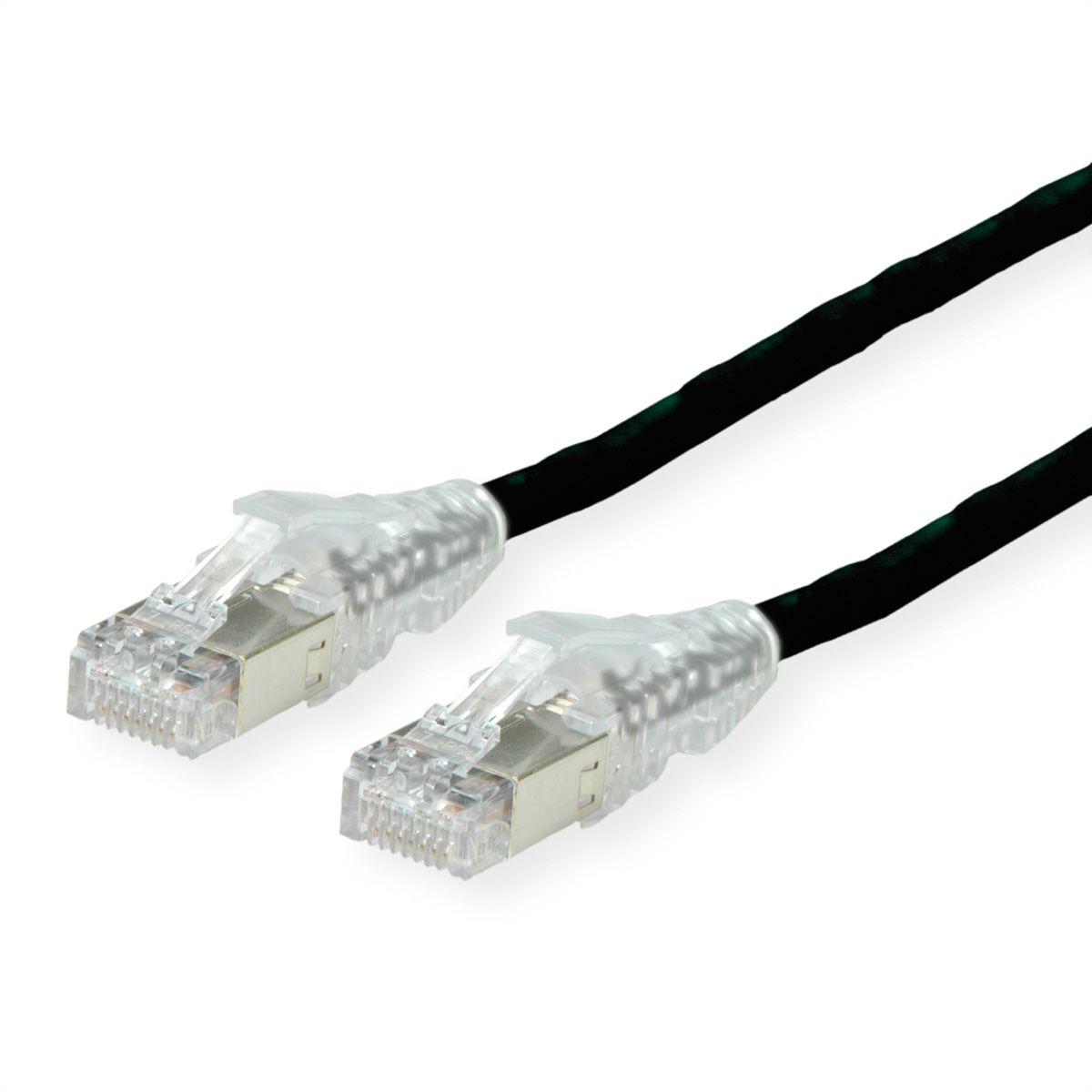 Cordon DÄTWYLER Cat.5e (Classe D) S/UTP, CU 5502 flex PVC, AMP v2, noir, 0,5 m