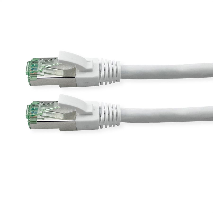 ROLINE RM Cordon Cat.6A S/FTP(PiMF), blanc, 0,3 m