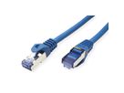 Cordon ROLINE S/FTP(PiMF) Cat.6A / 10 Gigabit, LSOH, Component Level, bleu, 10 m