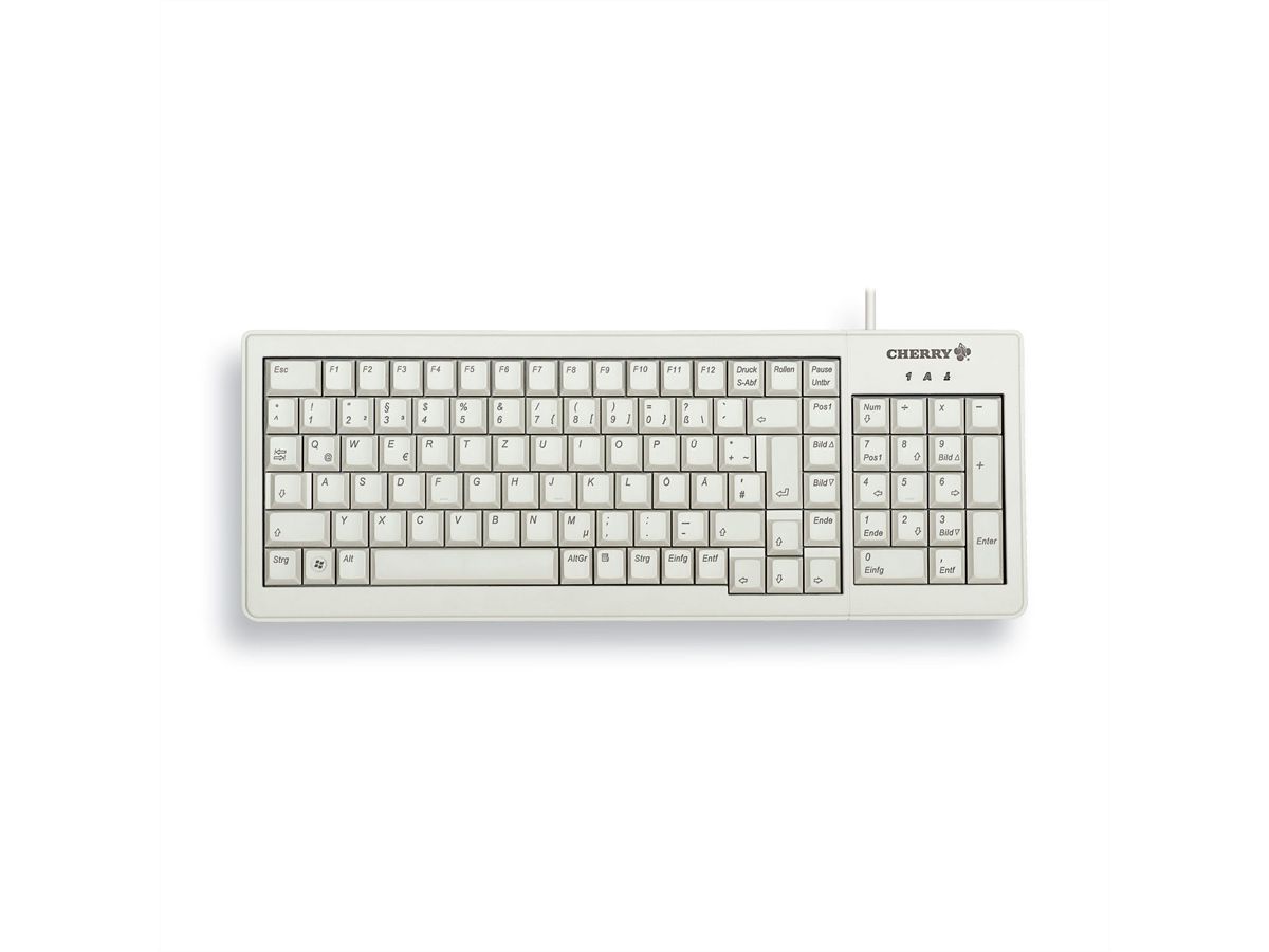 CHERRY XS COMPLETE Tastatur, hellgrau