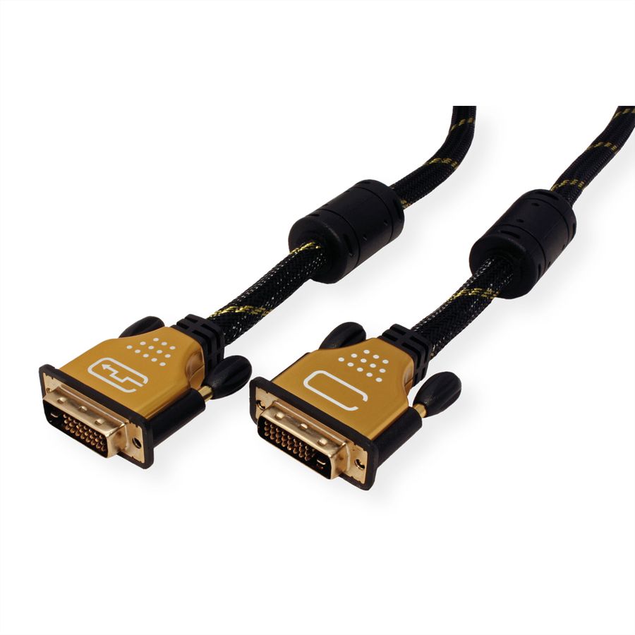 ROLINE GOLD Monitorkabel DVI, ST-ST, (24+1) dual link, 2 m