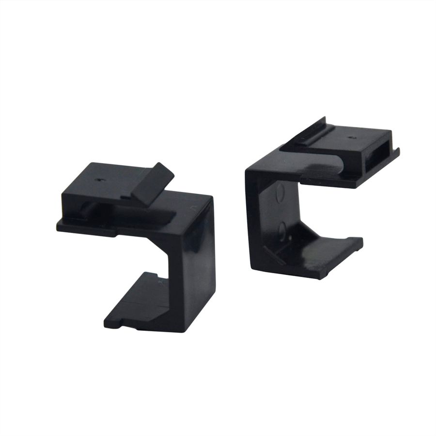 VALUE Keystone-Buchsenabdeckung, 10 Stück/Set , schwarz