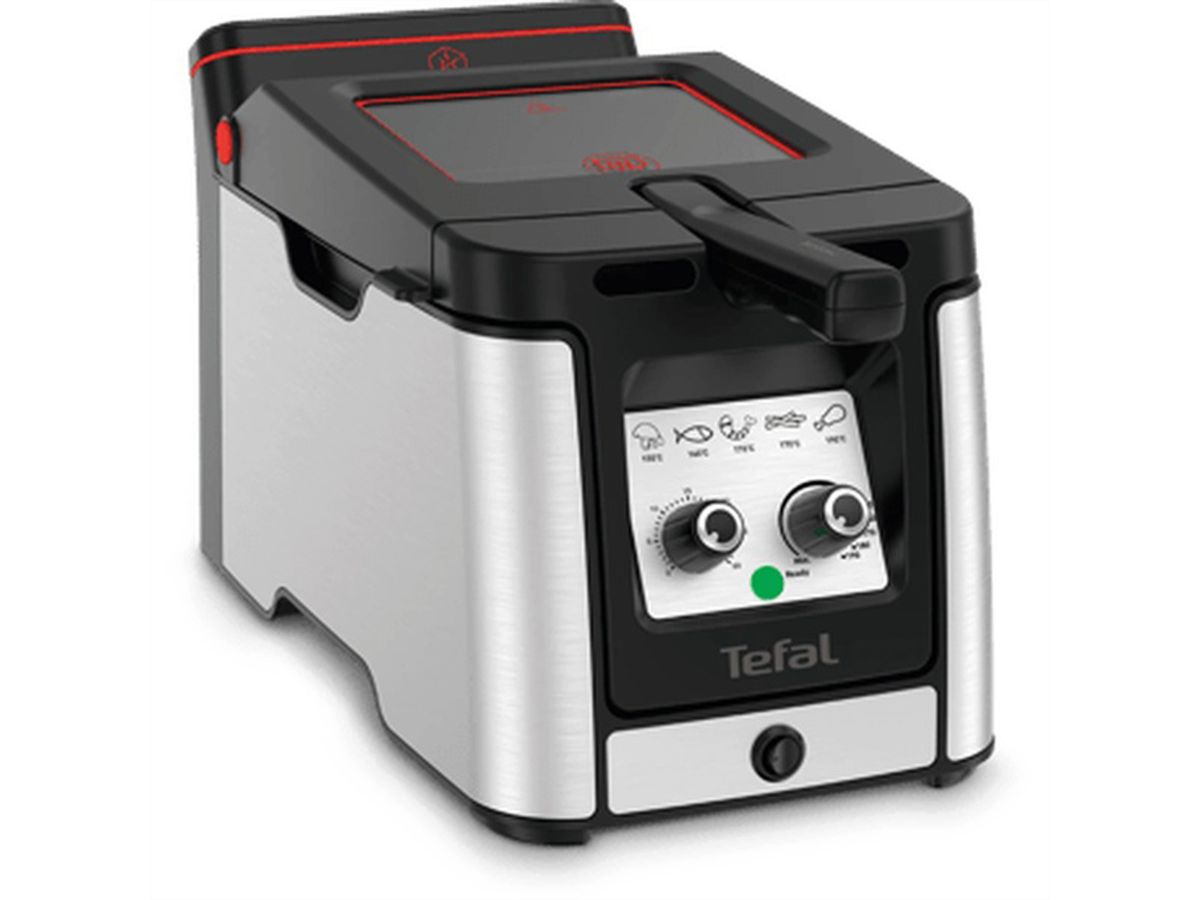 Tefal Fritteuse Clear Duo FR600DCH, 3.5l, Edelstahl, Timer