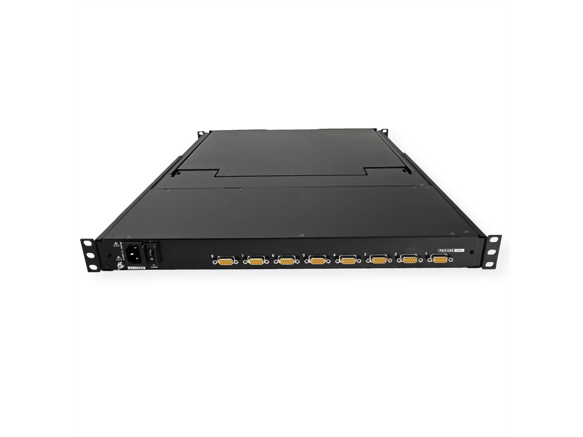ATEN CL1308N Commutateur KVM, 48cm TFT, VGA, PS/2-USB, 8 ports, DE-Layout