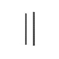 SCHROFF 19"-Winkelprofil mit Universal-Lochung (EIA), RAL 7021 - WINKELPROFIL 19"33HE 7021(2X)