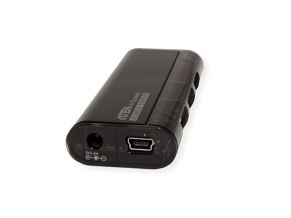 ATEN UH284 4-Port USB 2.0 HUB magnet, schwarz