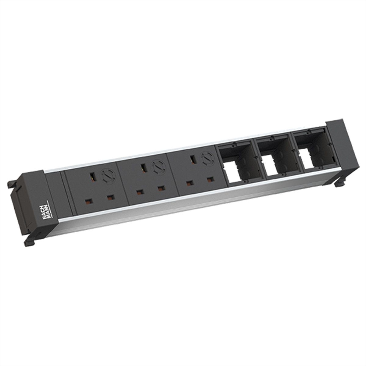 BACHMANN POWER FRAME 3xUK 90° 3,15A 3xCM, UK