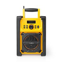 Nedis Baustellenradio FM, Bluetooth, AUX, Schutzart IPX5, Batterie/Netzbetrieb