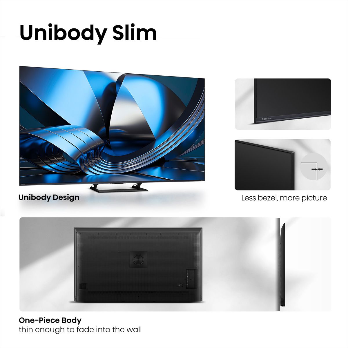 Hisense TV 75U7DSE 75", Mini-LED 4K, 144Hz, 1400 Nits