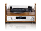 Lenco Chaîne Hi-Fi MC-160WD couleur bois, TT, DAB, radio FM, BT