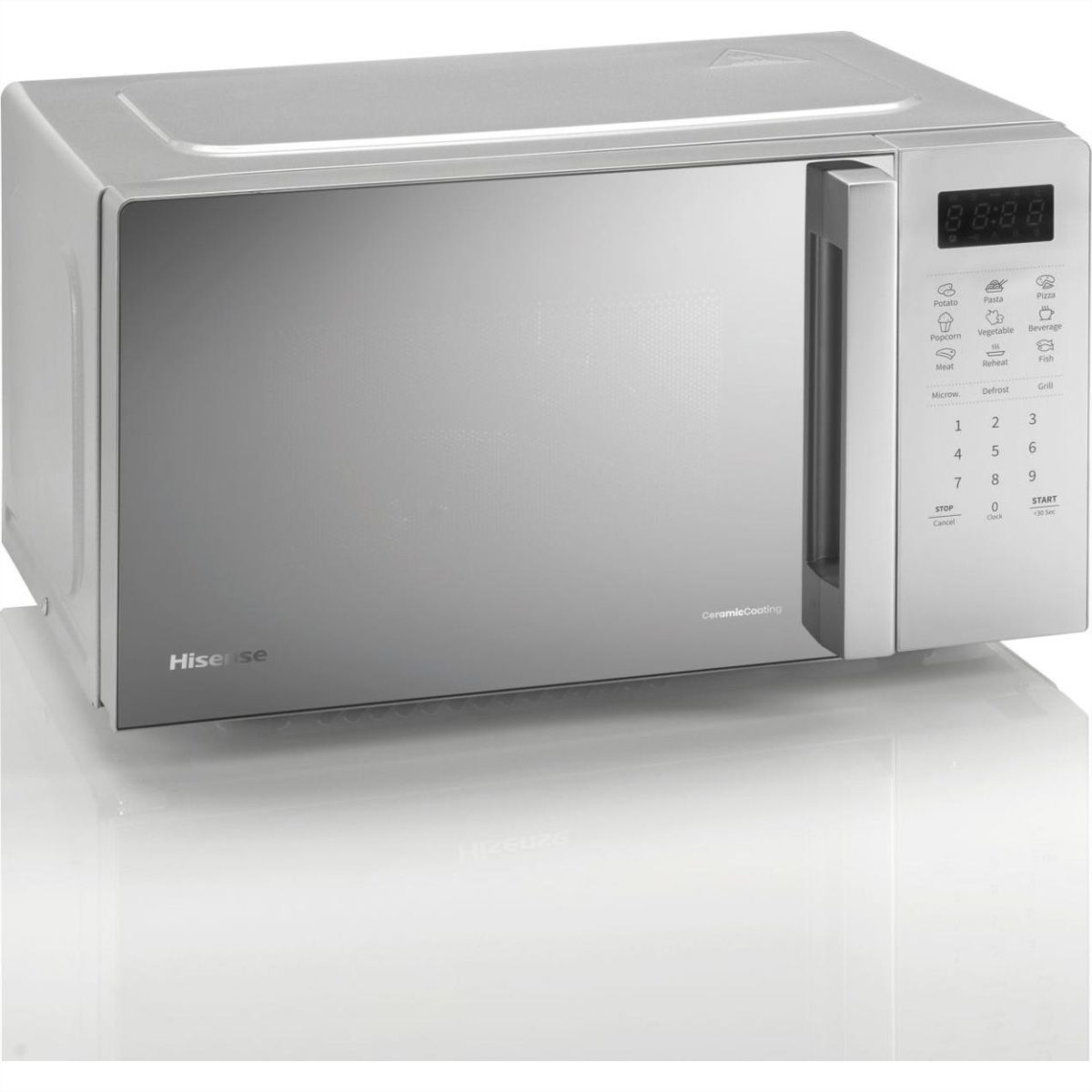 Hisense Mikrowelle H20MOMS4HG, 20L, mit Grill, silber