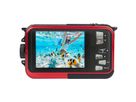 Agfa Digitalkamera WP8000 rot, Doppeldisplay, Blitz, wasserdicht bis 3m