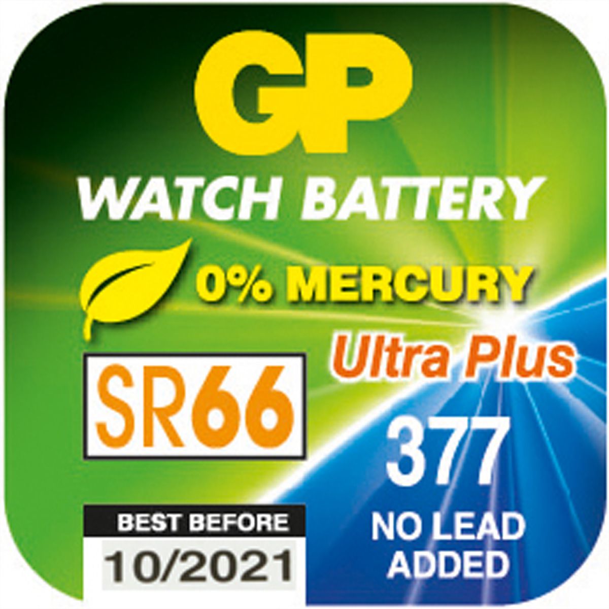 GP Batteries Batterie de montre SR626SW 377, 1 pcs, oxyde d'argent