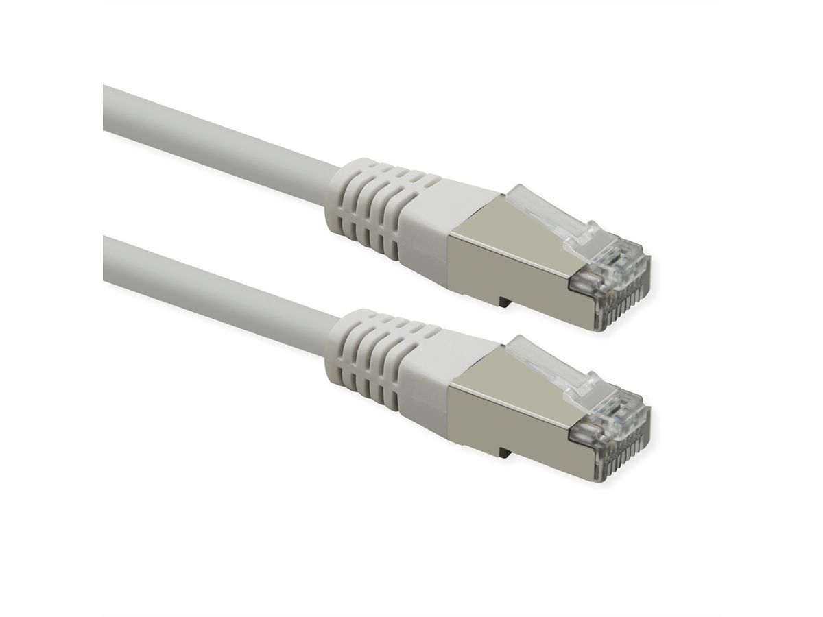 ROLINE Cordon Cat.6 (Classe E), PoE, S/FTP (PiMF) , blanc, 0,3 m