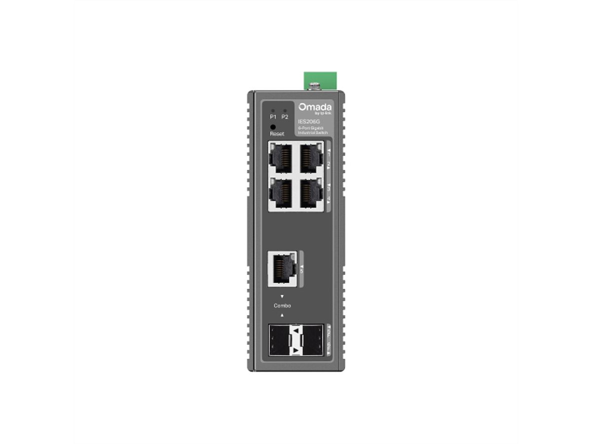 TP-Link Industrial Switch IES208G, 6x RJ45, 2x Combo RJ45/SFP