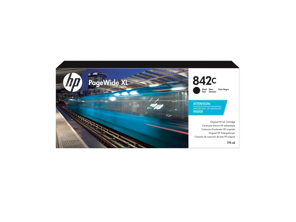 HP 842C PageWide XL-Druckerpatrone, Schwarz, 775 ml