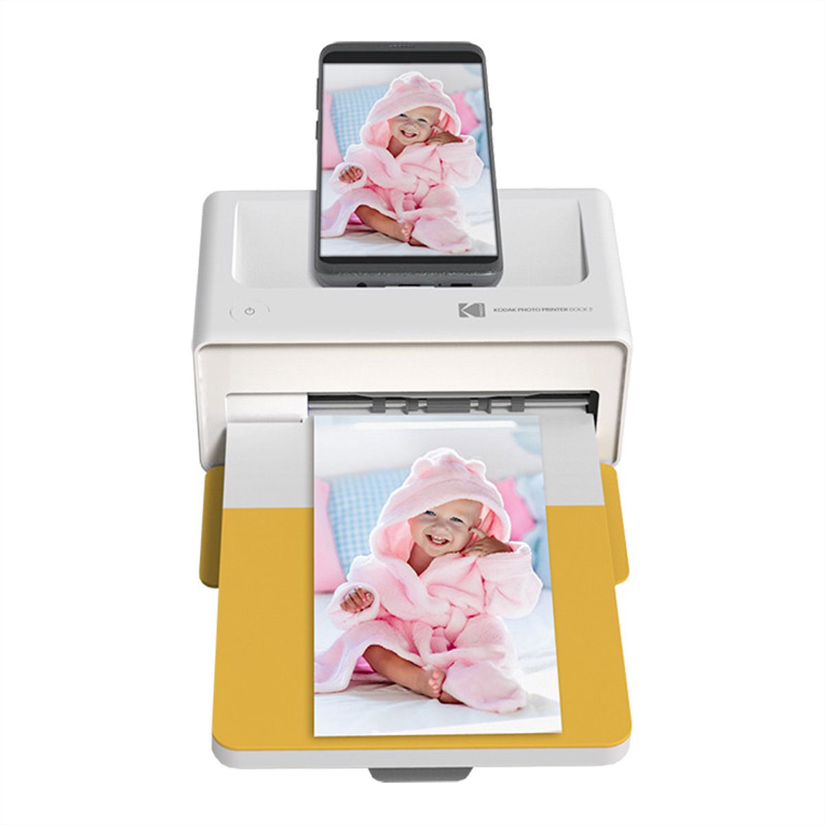 Station d'accueil pour imprimante Kodak Blutooth + 10Paper, Jaune