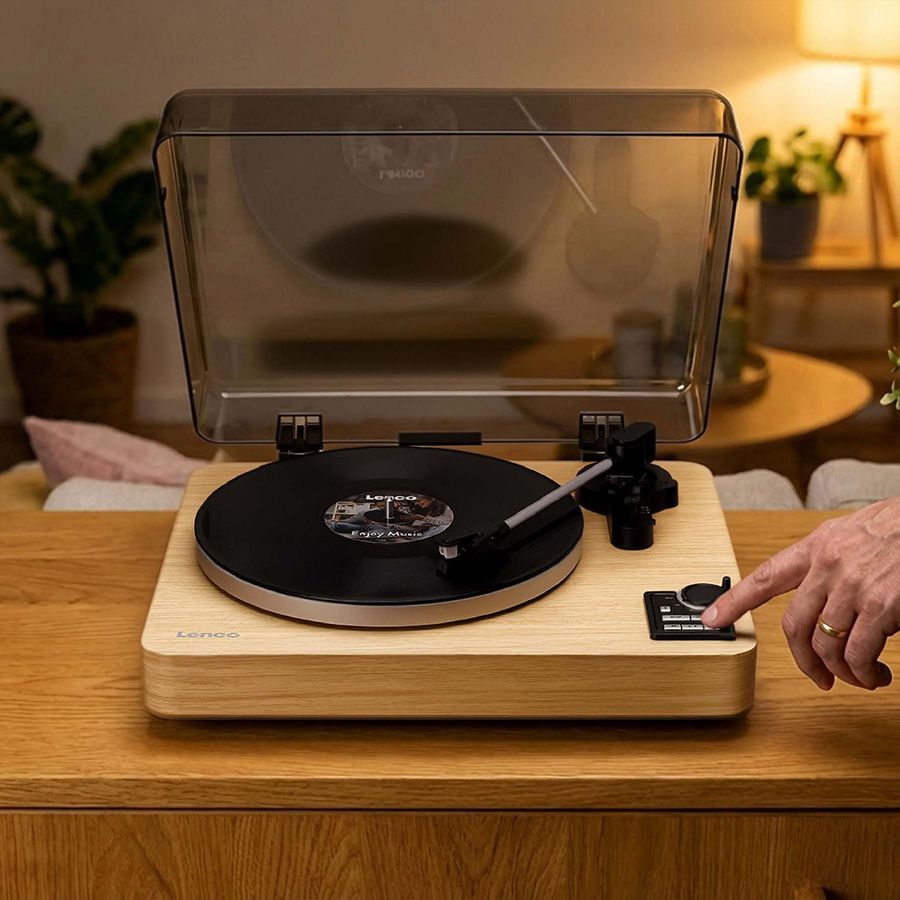 Lecteur de disques Lenco LBTA-166SI, pin, BT,, entièrement automatique